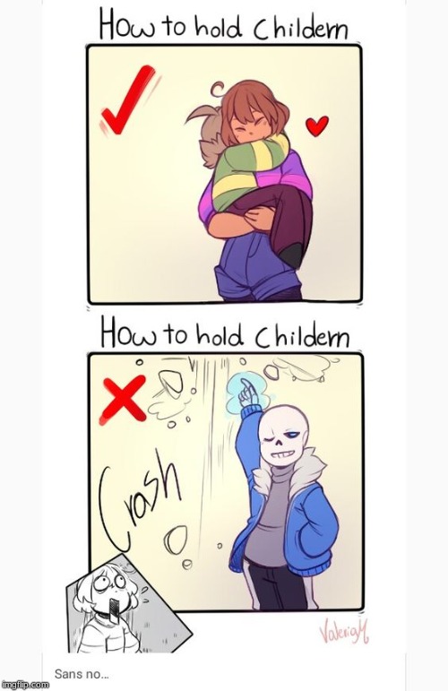How to hold children | image tagged in undertale | made w/ Imgflip meme maker