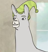 llamas with hats Blank Meme Template