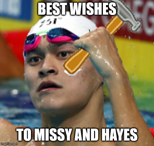 BEST WISHES; TO MISSY AND HAYES | made w/ Imgflip meme maker