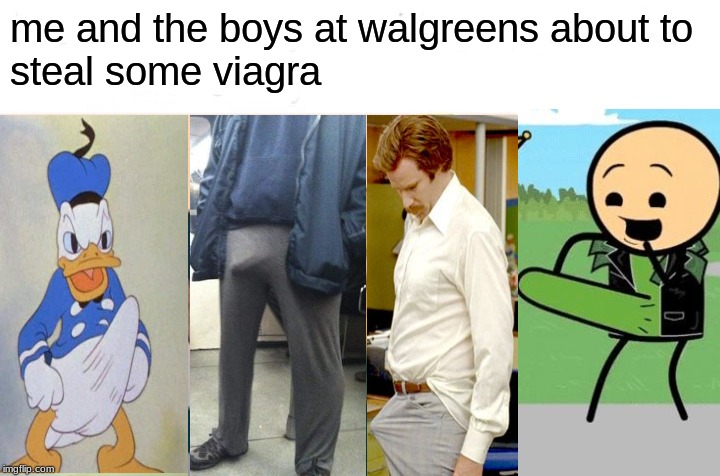 Me And The Boys Meme | me and the boys at walgreens about to 
steal some viagra | image tagged in memes,me and the boys | made w/ Imgflip meme maker