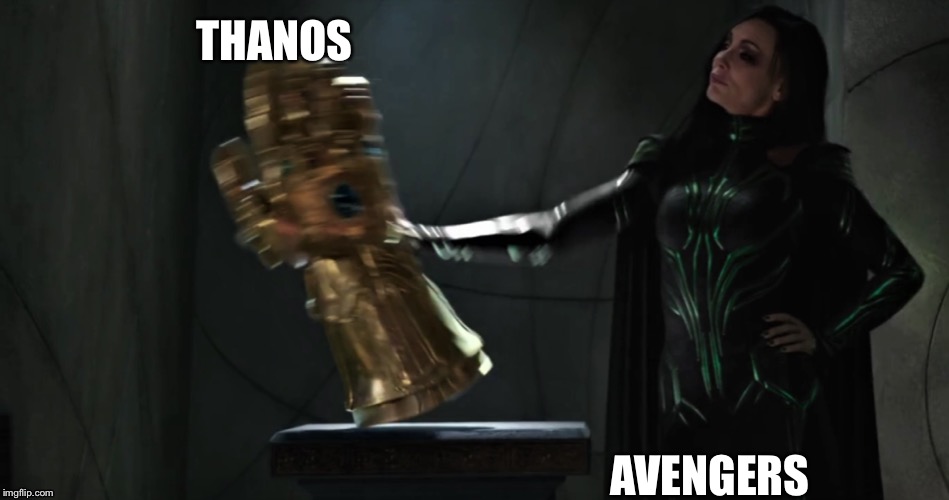 Thanos VS Avengers | THANOS; AVENGERS | image tagged in avengers endgame | made w/ Imgflip meme maker
