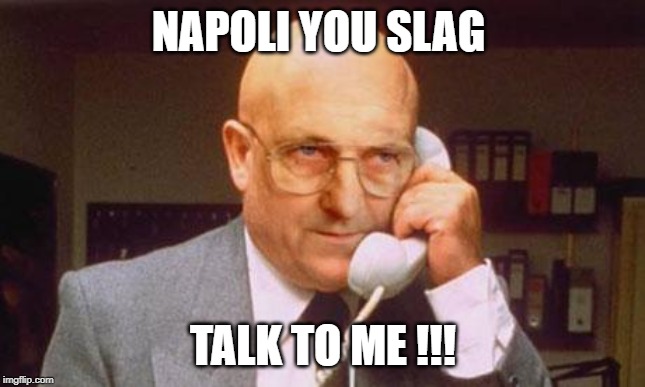 Terry Tibbs | NAPOLI YOU SLAG; TALK TO ME !!! | image tagged in terry tibbs | made w/ Imgflip meme maker