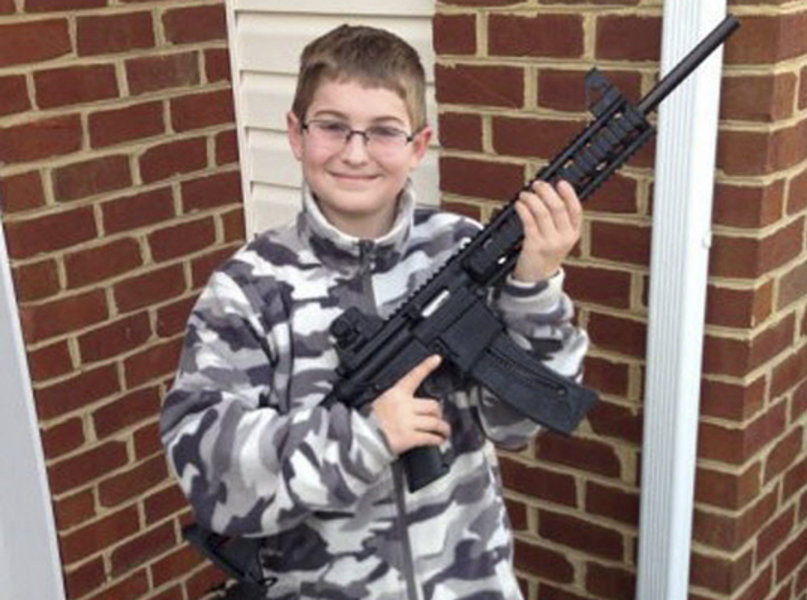 New Jersey child .22 Assault Rifle Blank Meme Template