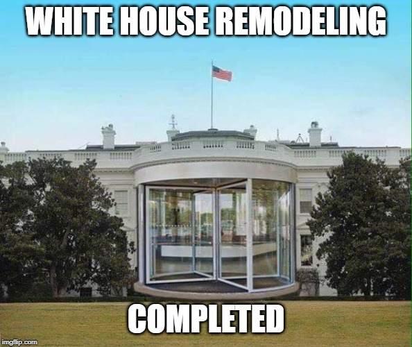 White House | WHITE HOUSE REMODELING; COMPLETED | image tagged in white house,trump | made w/ Imgflip meme maker