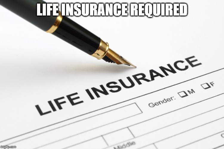 Life Insurance | LIFE INSURANCE REQUIRED | image tagged in life insurance | made w/ Imgflip meme maker