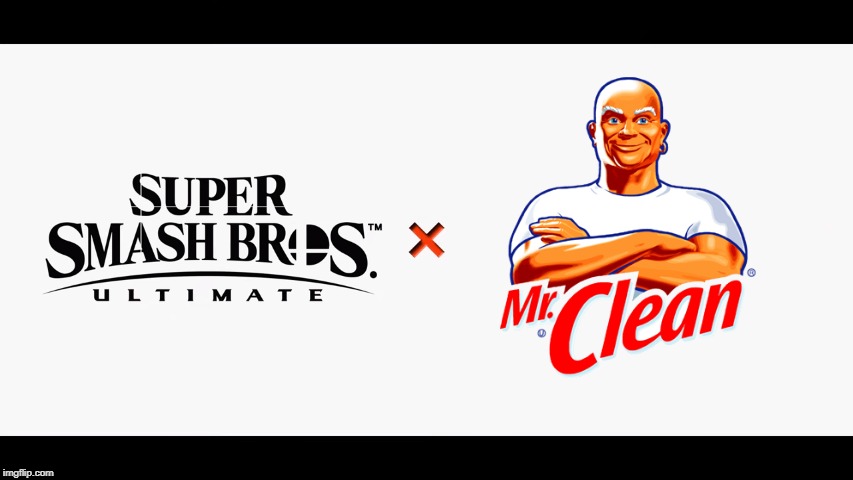 Mr. Clean scrubs the battle | image tagged in super smash bros,memes | made w/ Imgflip meme maker