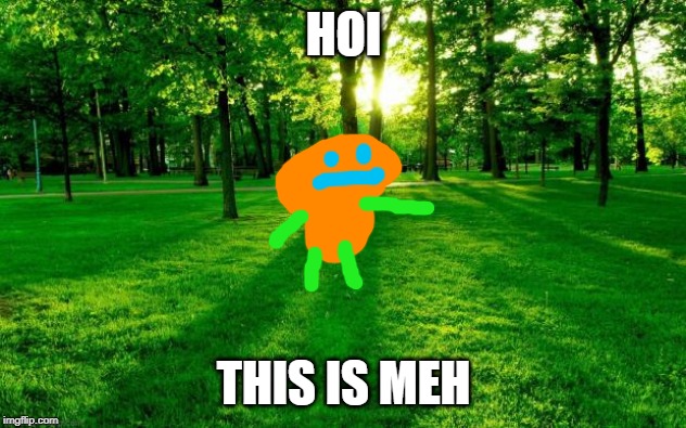 Grass and trees | HOI THIS IS MEH | image tagged in grass and trees | made w/ Imgflip meme maker