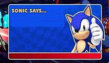 High Quality Sonic says Blank Meme Template