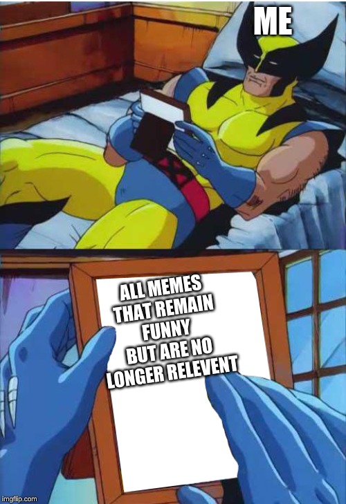 Wolverine Remember | ME; ALL MEMES THAT REMAIN FUNNY BUT ARE NO LONGER RELEVENT | image tagged in wolverine remember | made w/ Imgflip meme maker