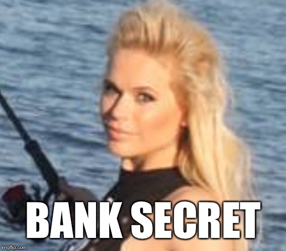 Maria Durbani |  BANK SECRET | image tagged in maria durbani | made w/ Imgflip meme maker