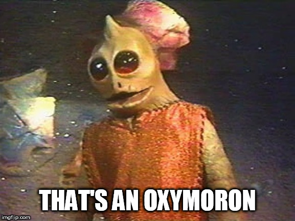 Enik Says | THAT'S AN OXYMORON | image tagged in enik says | made w/ Imgflip meme maker