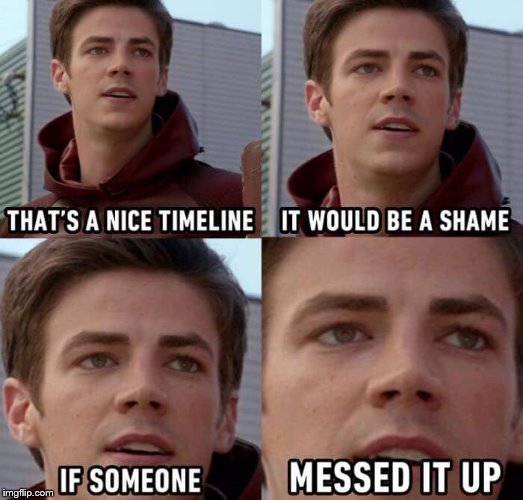 Barry Allen Logic | image tagged in the flash,dc | made w/ Imgflip meme maker
