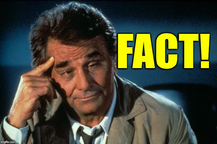 columbo roll safe | FACT! | image tagged in columbo roll safe | made w/ Imgflip meme maker