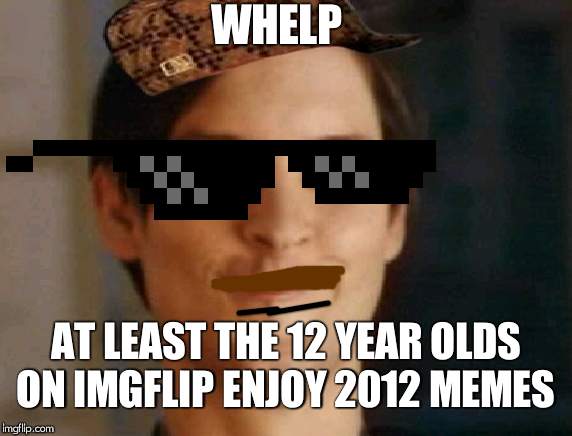 Spiderman Peter Parker | WHELP; AT LEAST THE 12 YEAR OLDS ON IMGFLIP ENJOY 2012 MEMES | image tagged in memes,spiderman peter parker | made w/ Imgflip meme maker