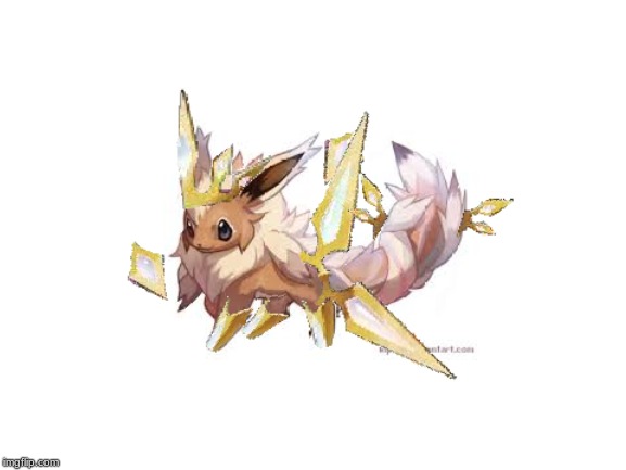 Lightstar, a mega eevee and mega arceus fusion, with bad clipart done by me. | image tagged in fusion,pokemon,original character,eevee | made w/ Imgflip meme maker
