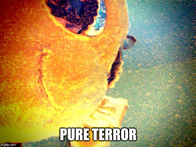 Pure Terror.. | PURE TERROR | image tagged in yeet | made w/ Imgflip meme maker