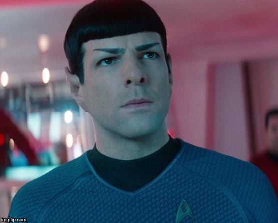 Conflicted Spock | image tagged in conflicted spock | made w/ Imgflip meme maker