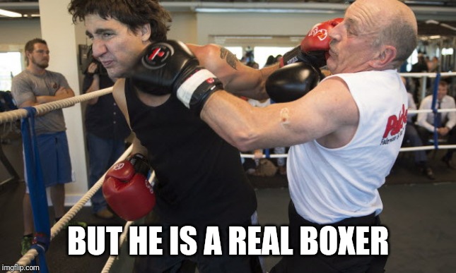 BUT HE IS A REAL BOXER | made w/ Imgflip meme maker