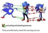 SANIC.EXE has stapped Blank Meme Template