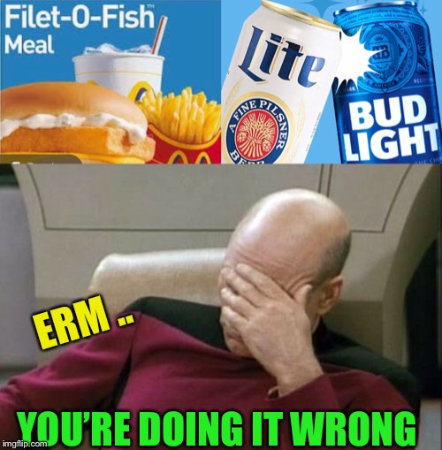 ERM .. YOU’RE DOING IT WRONG | image tagged in memes,captain picard facepalm | made w/ Imgflip meme maker