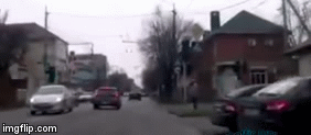 Lord, Give Me a Sign | image tagged in gifs,car accident | made w/ Imgflip video-to-gif maker