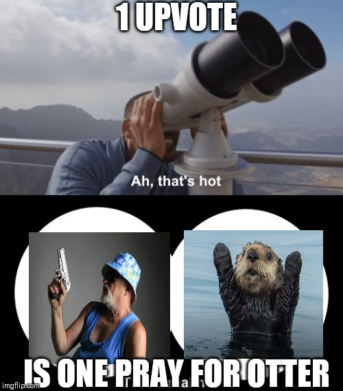 That’s Hot | 1 UPVOTE; IS ONE PRAY FOR OTTER | image tagged in thats hot | made w/ Imgflip meme maker