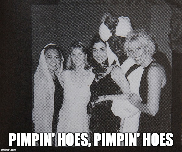 Canadians are More Progressive | PIMPIN' HOES, PIMPIN' HOES | image tagged in trudeau brown face | made w/ Imgflip meme maker
