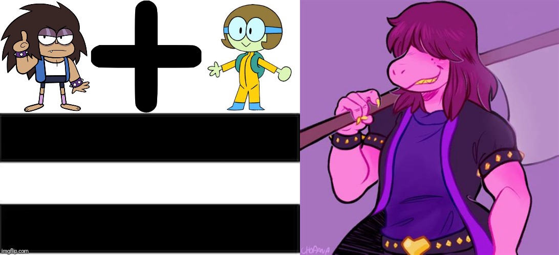 Could Susie be the love child of T.k.o. and Dendy? | image tagged in deltarune | made w/ Imgflip meme maker