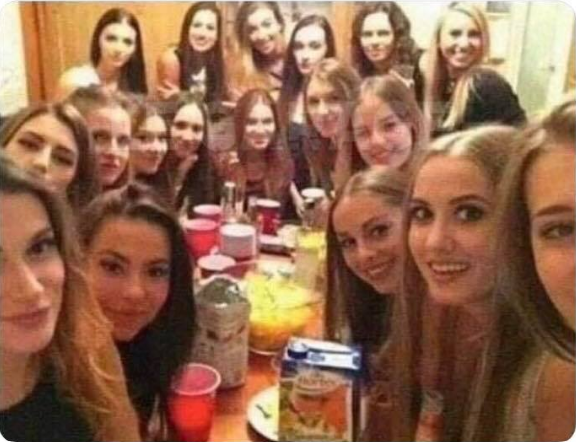 Girls looking at you Blank Meme Template
