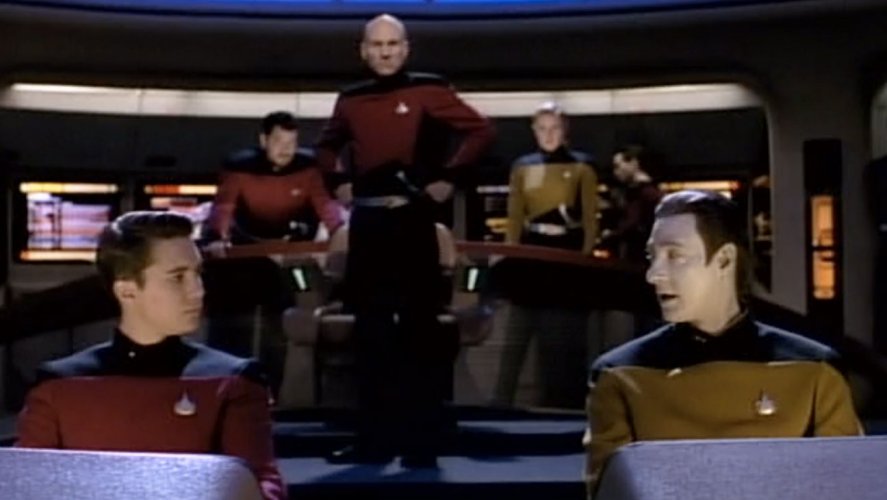 Picard Wesley Data Alternate Timeline Blank Meme Template