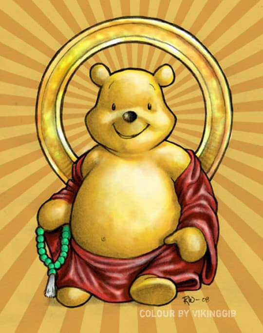 Buddha Pooh Blank Meme Template