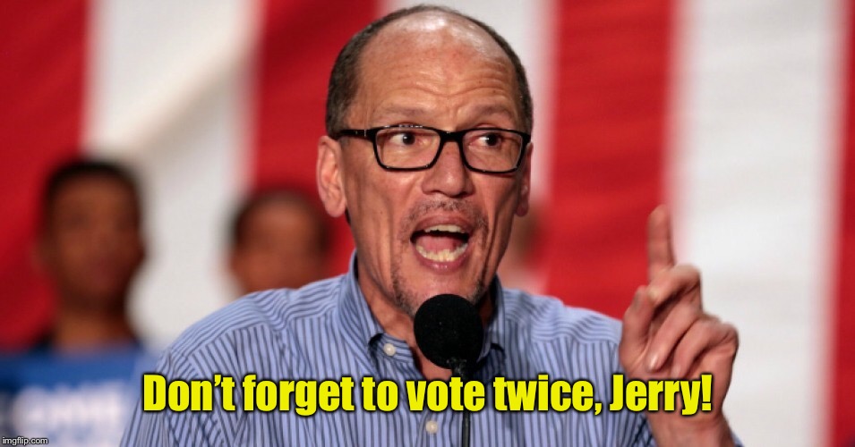 Don’t forget to vote twice, Jerry! | made w/ Imgflip meme maker