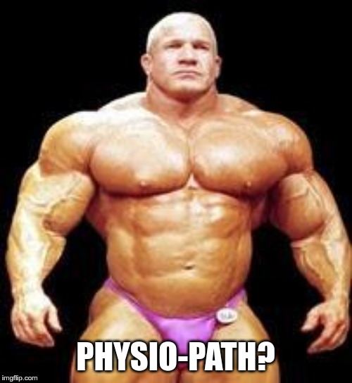muscles | PHYSIO-PATH? | image tagged in muscles | made w/ Imgflip meme maker
