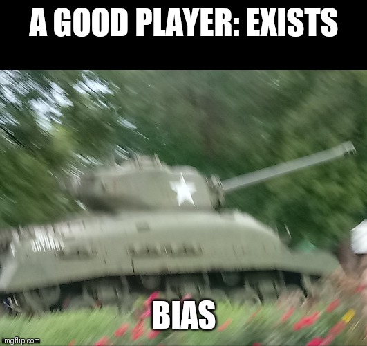 Tonk | A GOOD PLAYER: EXISTS; BIAS | image tagged in tonk | made w/ Imgflip meme maker