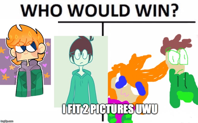 Who Would Win? | I FIT 2 PICTURES UWU | image tagged in memes,who would win | made w/ Imgflip meme maker