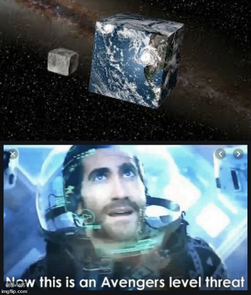 image tagged in cube earth | made w/ Imgflip meme maker