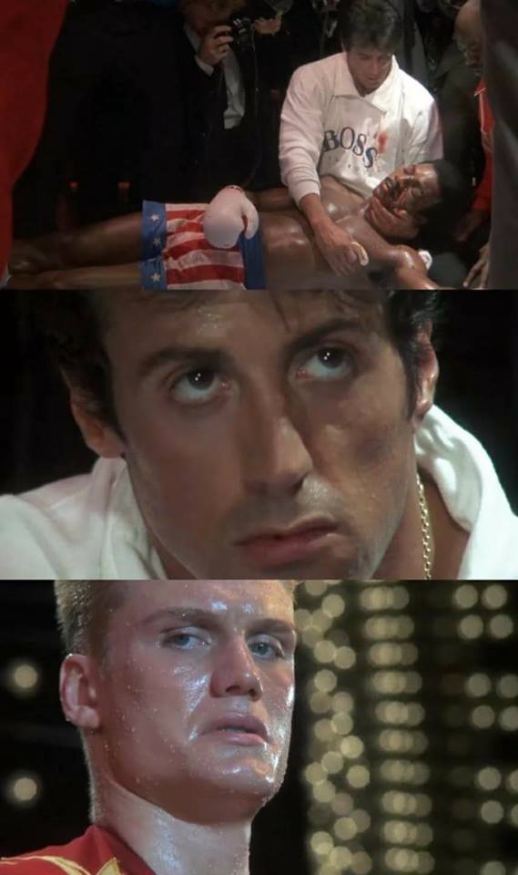 Rocky vs Drago Blank Meme Template