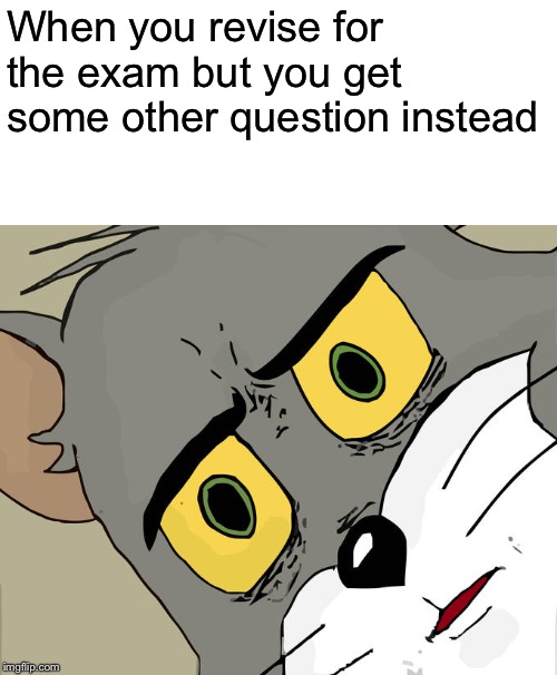 wait... what | When you revise for the exam but you get some other question instead | image tagged in so true memes | made w/ Imgflip meme maker