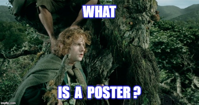 WHAT IS  A  POSTER ? | made w/ Imgflip meme maker