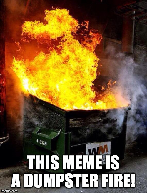 I am sure many of you would agree with my memes are a dumpster fire. | THIS MEME IS A DUMPSTER FIRE! | image tagged in dumpster fire | made w/ Imgflip meme maker