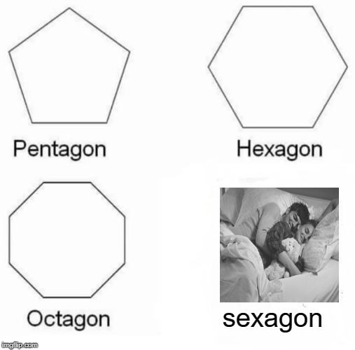 Pentagon, Hexagon,Octagon, and Sexagon | sexagon | image tagged in memes,pentagon hexagon octagon | made w/ Imgflip meme maker