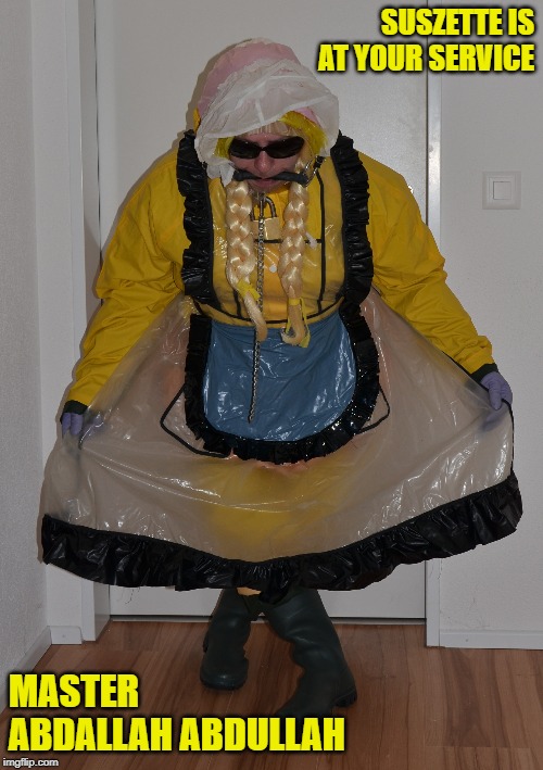 SUSZETTE IS AT YOUR SERVICE; MASTER ABDALLAH ABDULLAH | made w/ Imgflip meme maker