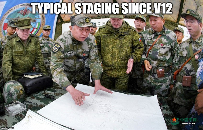 TYPICAL STAGING SINCE V12 | made w/ Imgflip meme maker