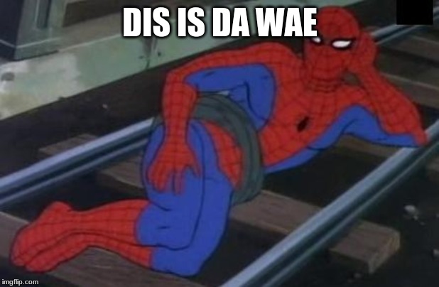 Sexy Railroad Spiderman Meme | DIS IS DA WAE | image tagged in memes,sexy railroad spiderman,spiderman | made w/ Imgflip meme maker