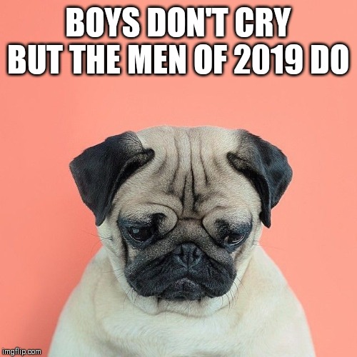 BOYS DON'T CRY BUT THE MEN OF 2019 DO | made w/ Imgflip meme maker