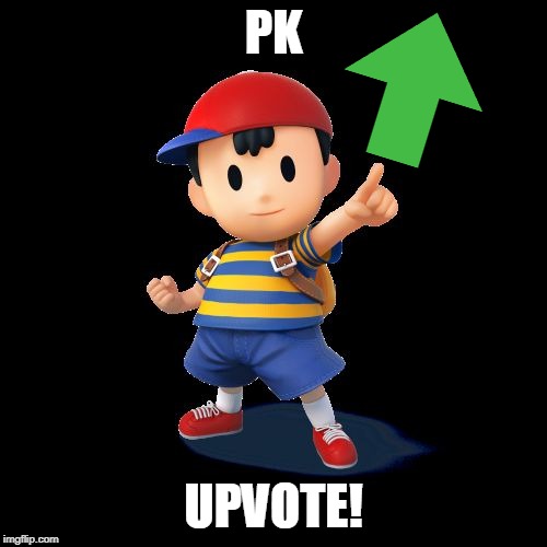 Ness | PK; UPVOTE! | image tagged in ness | made w/ Imgflip meme maker