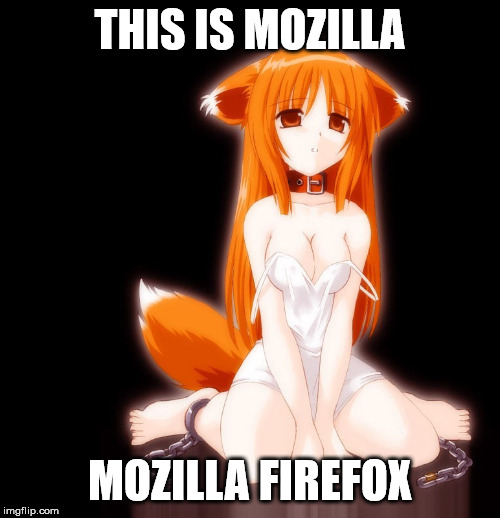 firefox anime girl | THIS IS MOZILLA; MOZILLA FIREFOX | image tagged in firefox anime girl | made w/ Imgflip meme maker