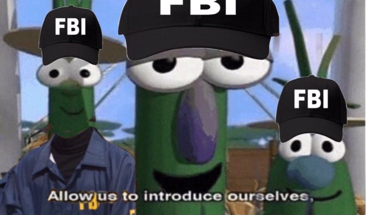 High Quality FBI OPEN UP Blank Meme Template