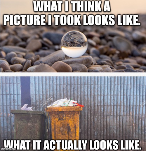 Meme #1 | WHAT I THINK A PICTURE I TOOK LOOKS LIKE. WHAT IT ACTUALLY LOOKS LIKE. | image tagged in front page | made w/ Imgflip meme maker