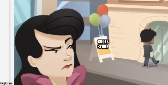 SHOES STORE | image tagged in wow | made w/ Imgflip meme maker
